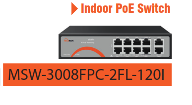 سوییچ ۸ پورت مکسرون مدل MSW-3008FPC-2FL-120I