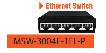 سوئیچ شبکه برند مکسرون مدل MSW-3004F-1FL-P