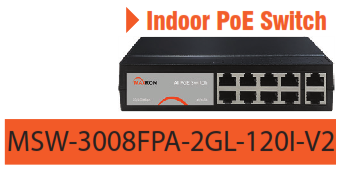 سوئیچ شبکه برند مکسرون مدل MSW-3008FPA-2GL-120I-V2